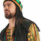 Bonnet rasta velours avec dreadlocks adulte