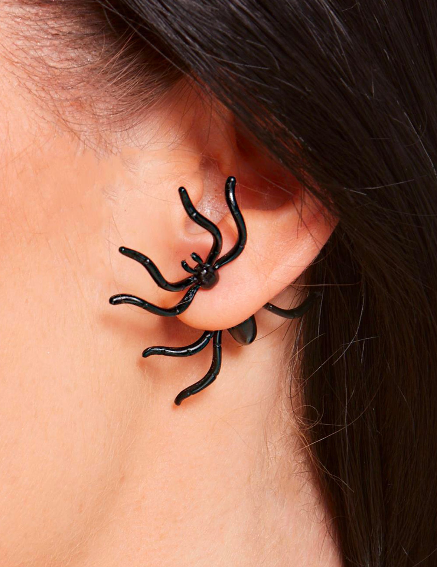 Boucle d'oreilles araignée femme