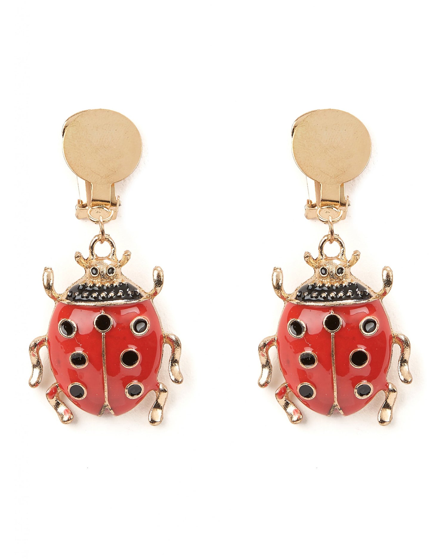 Boucles d'oreilles coccinelle adulte