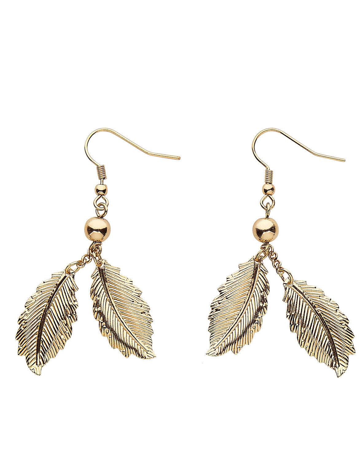 Boucles d'oreilles feuilles de laurier - femme