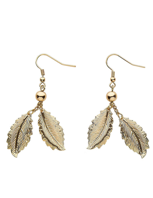 Boucles d'oreilles feuilles de laurier - femme