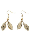 Boucles d'oreilles feuilles de laurier - femme