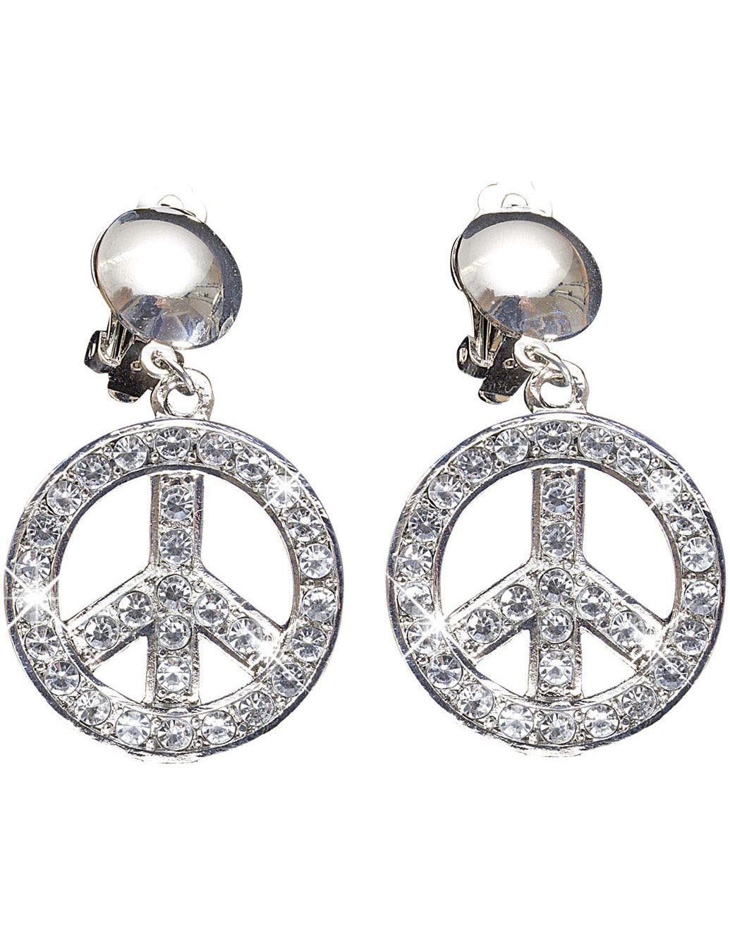 Boucles d'oreilles peace and love adulte