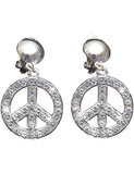 Boucles d'oreilles peace and love adulte