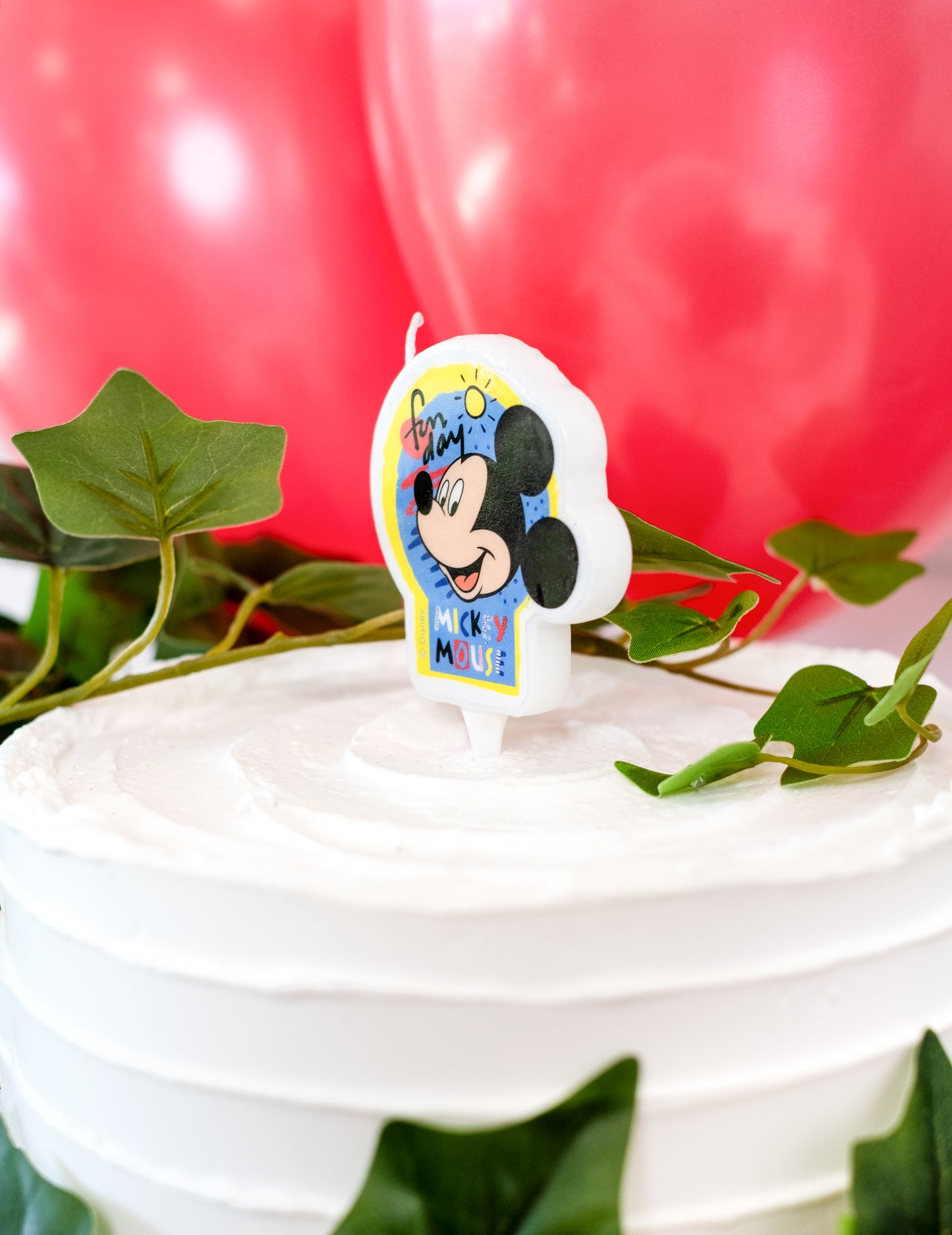 Bougie anniversaire Mickey 7,5 cm