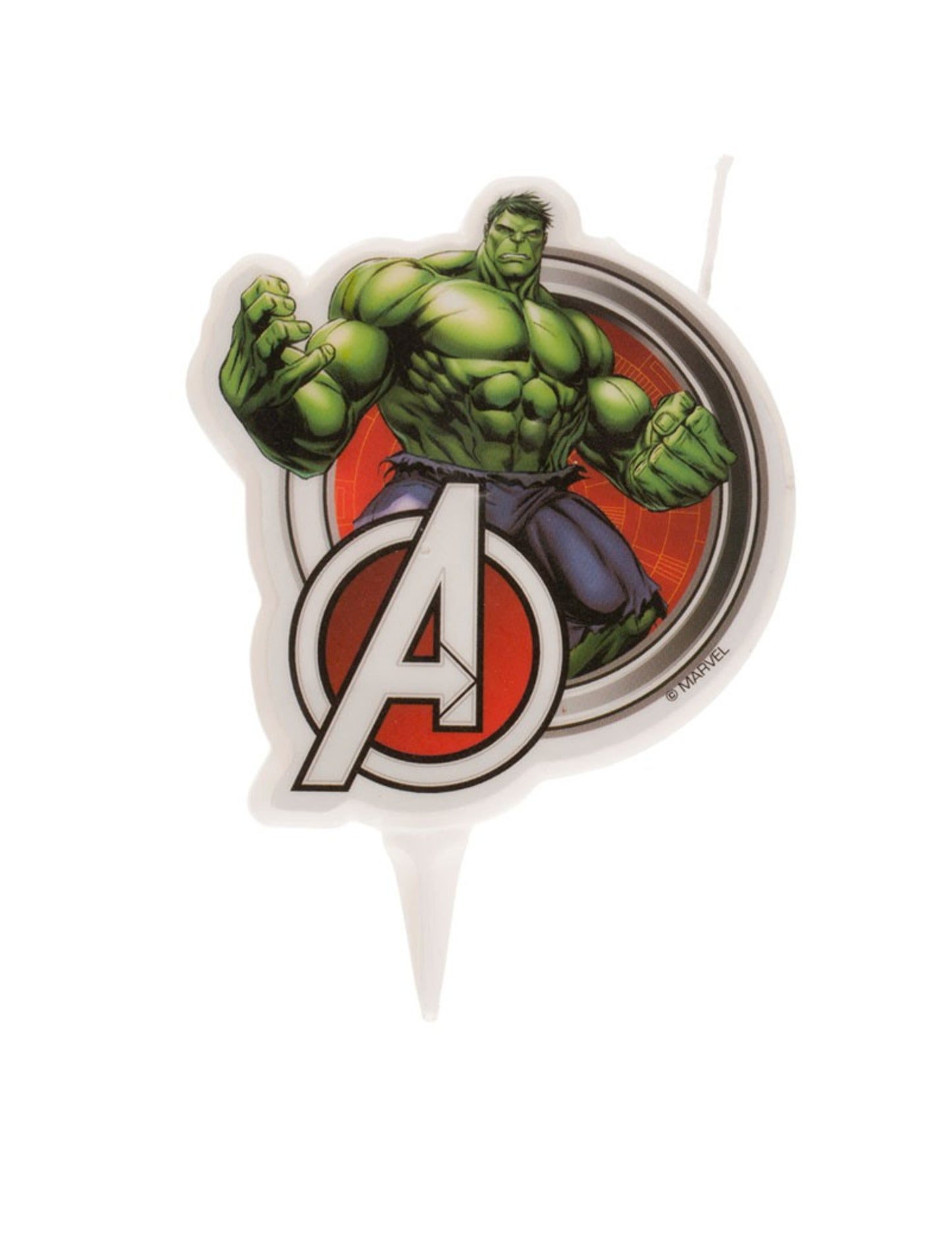 Bougie d'anniversaire Hulk Avengers 7,5 cm