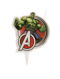 Bougie d'anniversaire Hulk Avengers 7,5 cm