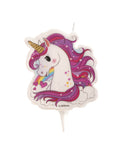 Bougie d'anniversaire licorne magique 7,5 cm