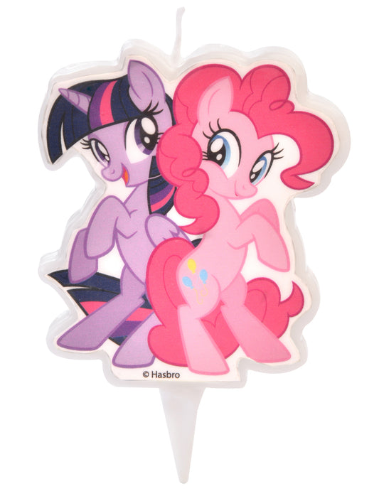 Bougie My Little Pony Twilight Sparkle et Pinkie Pie 6,5 cm