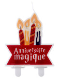 Bougie d'anniversaire sorcier 6.5 x 7 cm