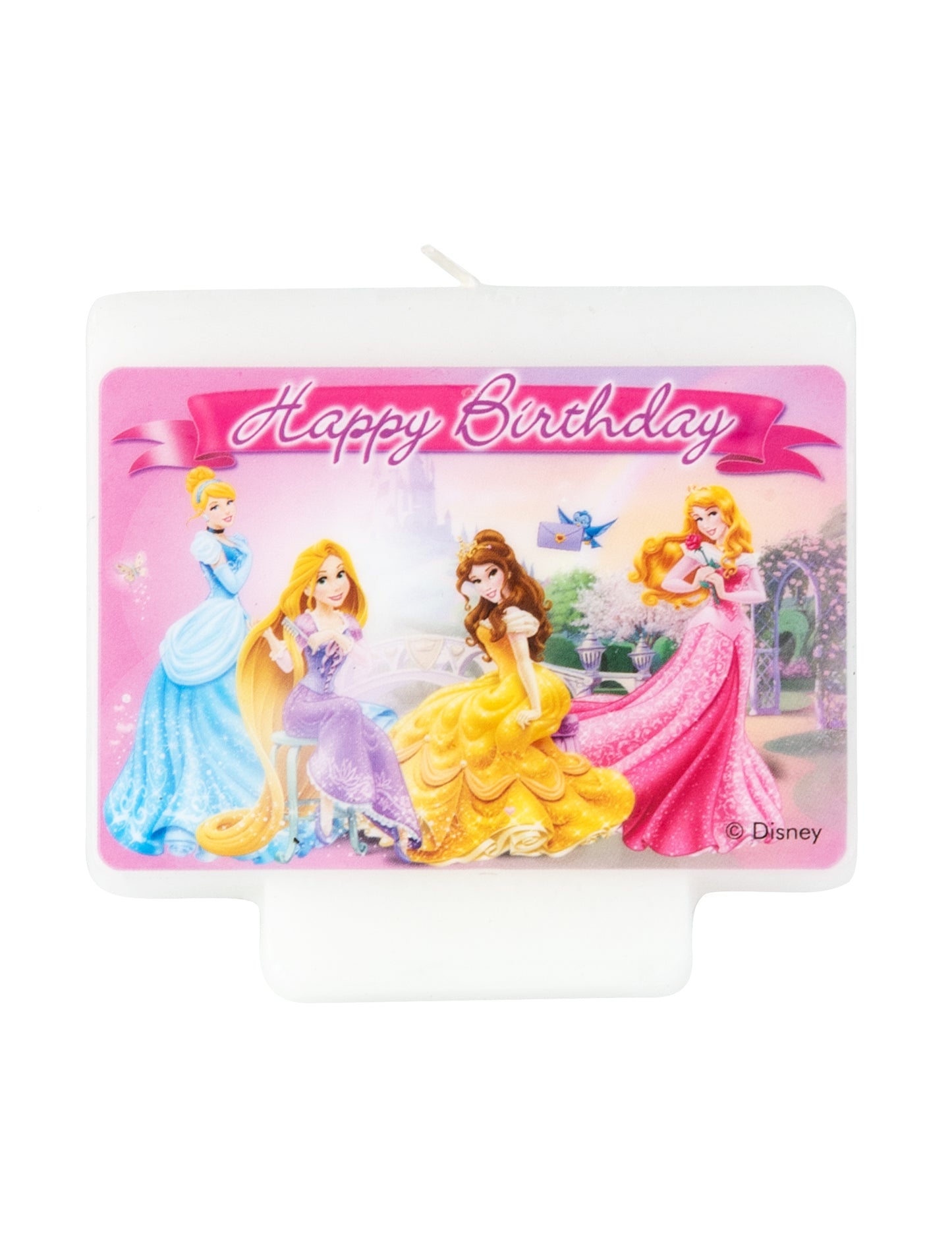 Bougie Happy Birthday Disney Princesses 9 x 7 cm