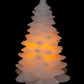 Bougie lumineuse sapin blanc LED 9,5 cm