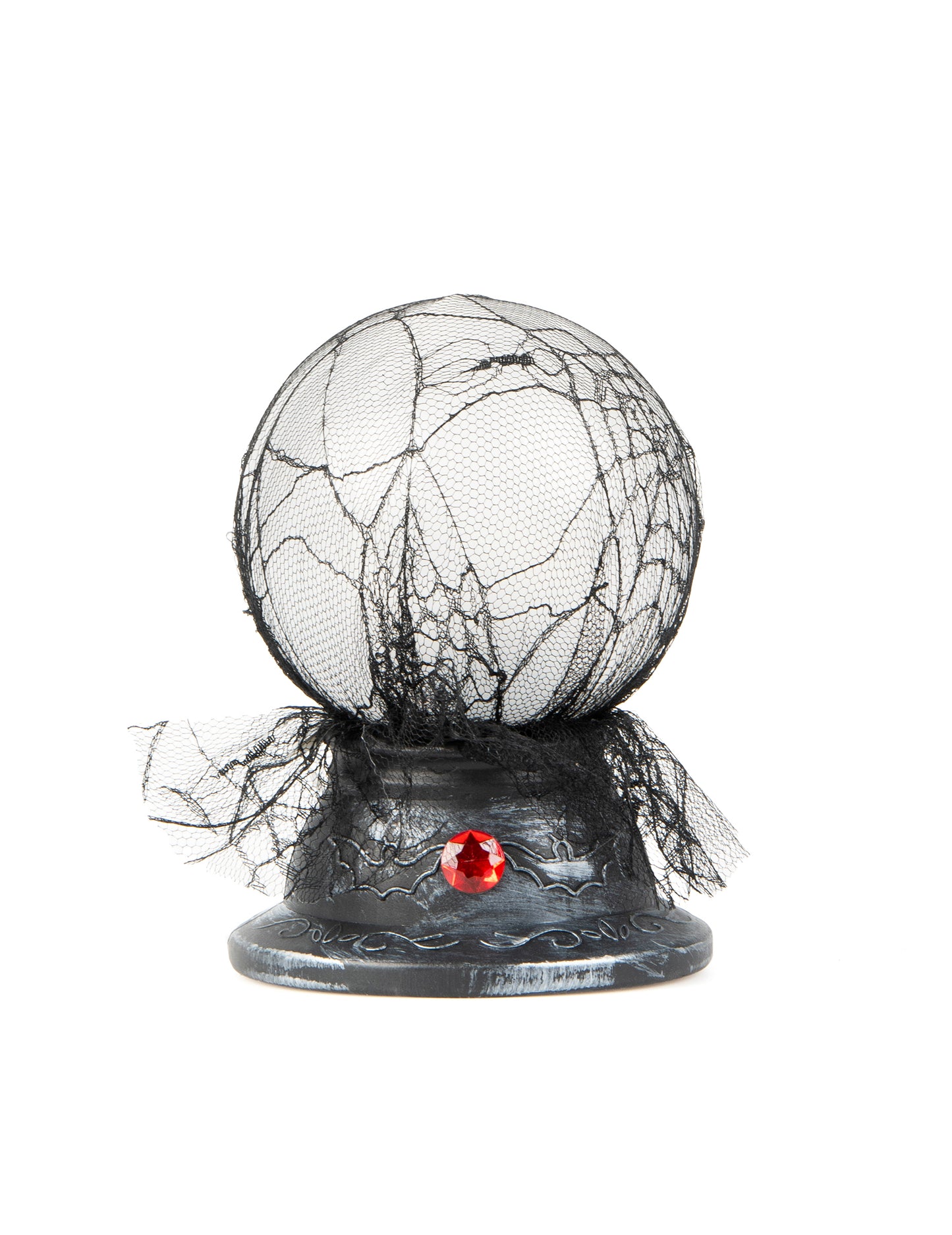 Boule de cristal lumineuse et sonore 19 x 13 cm