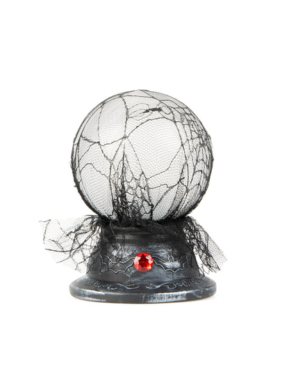 Boule de cristal lumineuse et sonore 19 x 13 cm