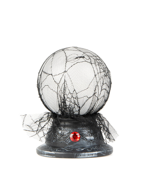 Boule de cristal lumineuse et sonore 19 x 13 cm