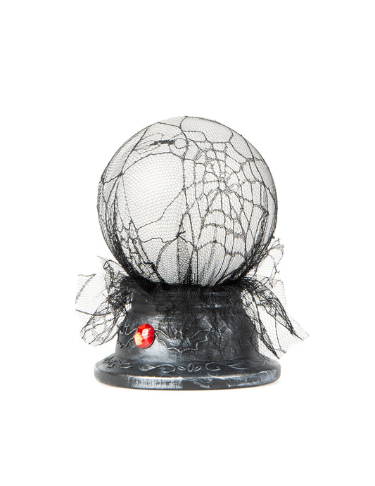 Boule de cristal lumineuse et sonore 19 x 13 cm