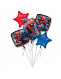 Bouquet de 5 ballons aluminium Spiderman