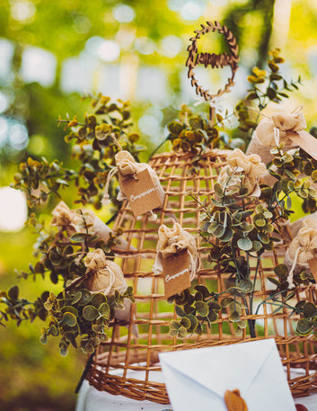 Bouquet feuilles eucalyptus vert 35 cm