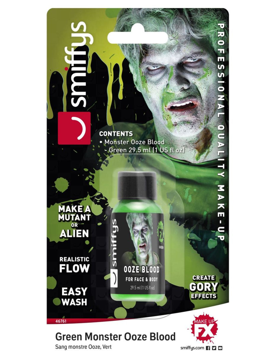 Bouteille de faux sang vert 29,5 mL