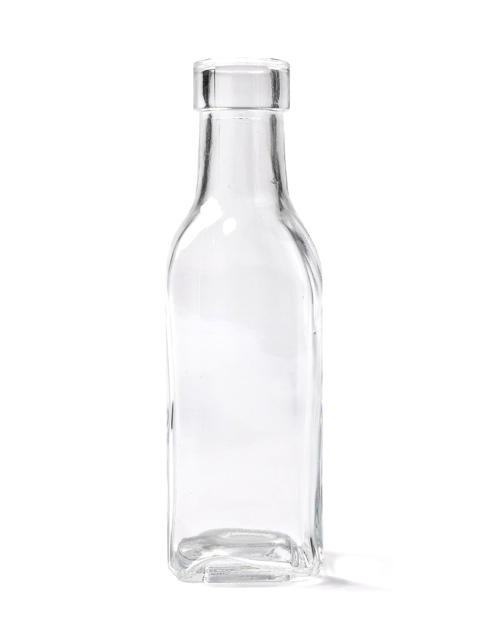 Bouteille en verre carrée 15 cm