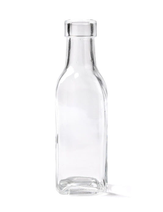 Bouteille en verre carrée 15 cm