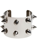 Bracelet en métal punk argenté adulte