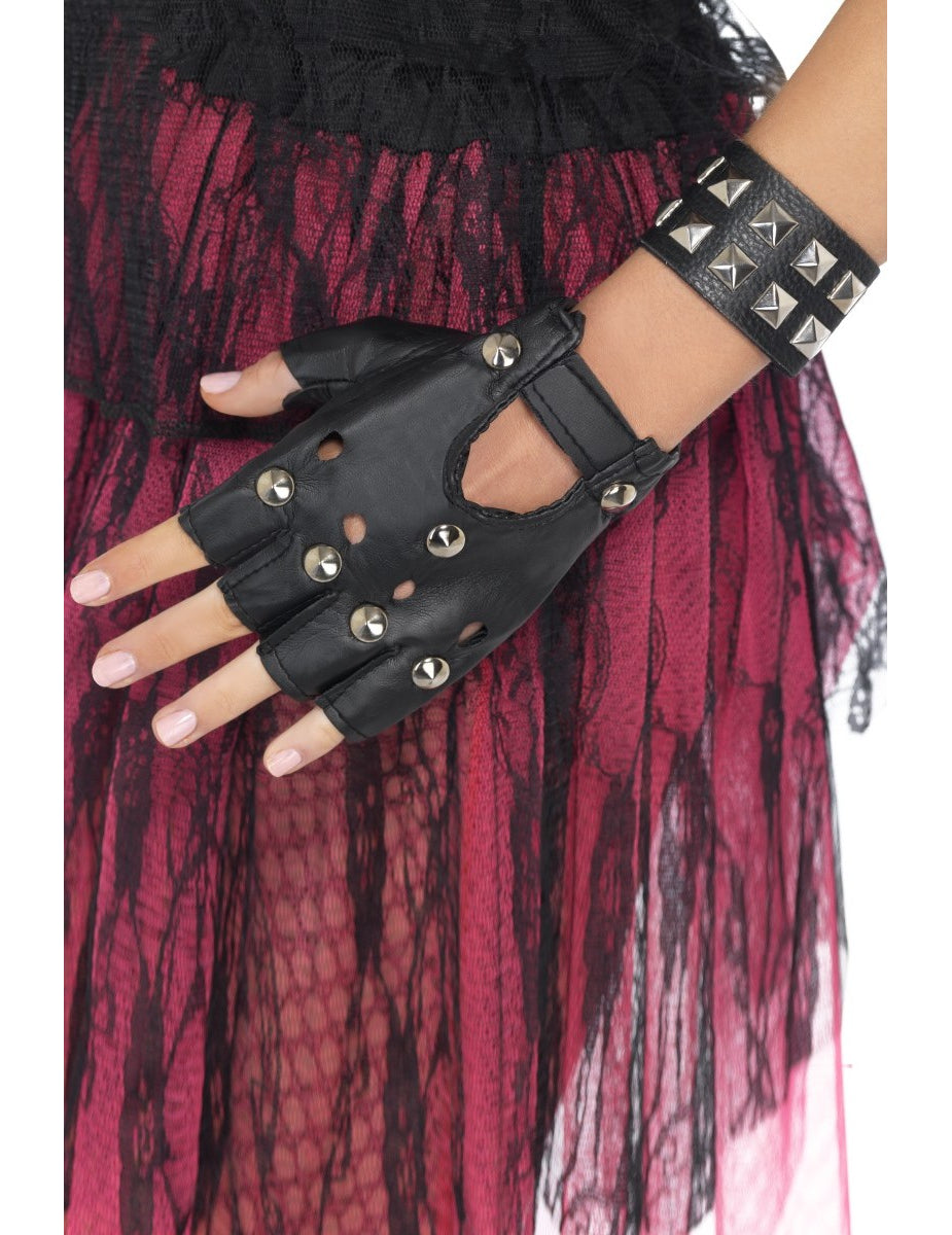 Bracelet noir punk adulte