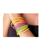 Bracelet tressé rose fluo adulte