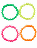 Bracelets lot de 4 multicolores adulte