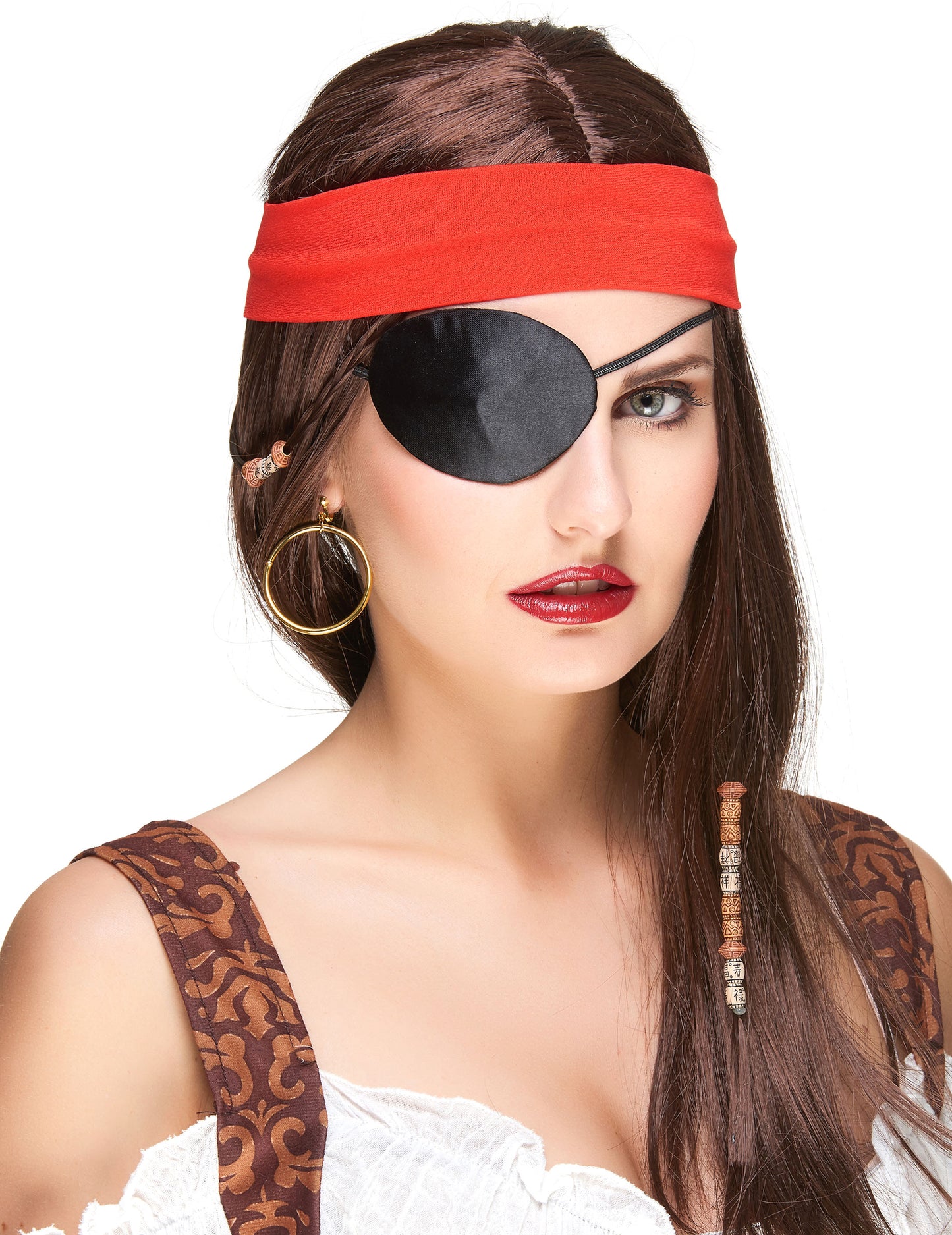 Cache-?il noir pirate adulte