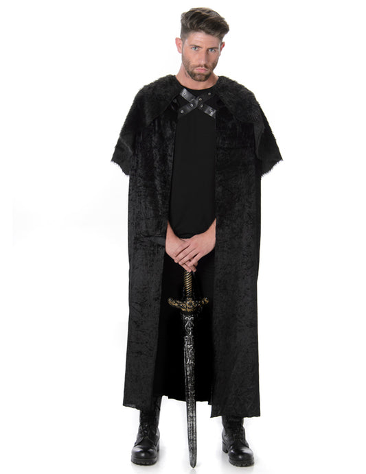 Cape avec fourrure homme