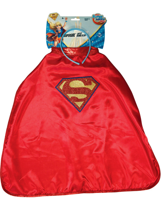 Cape et Serre-tête Supergirl Super Hero Girls enfant