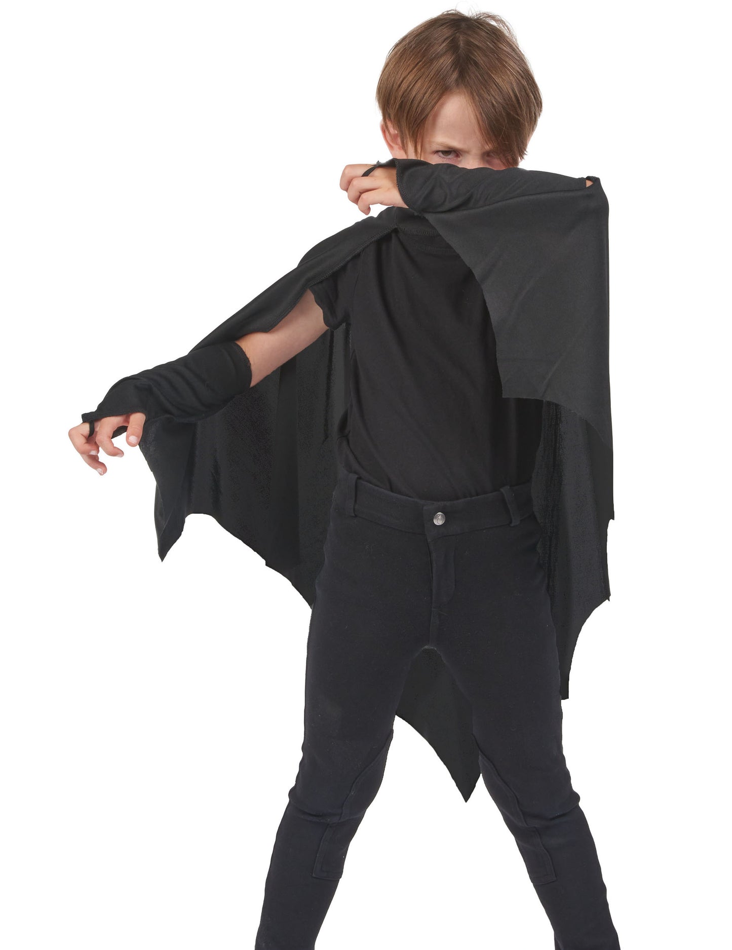 Cape vampire chauve-souris noir enfant Halloween