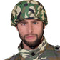 Casque militaire imprimé camouflage adulte