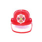 Casque pompier rouge avec visière enfant