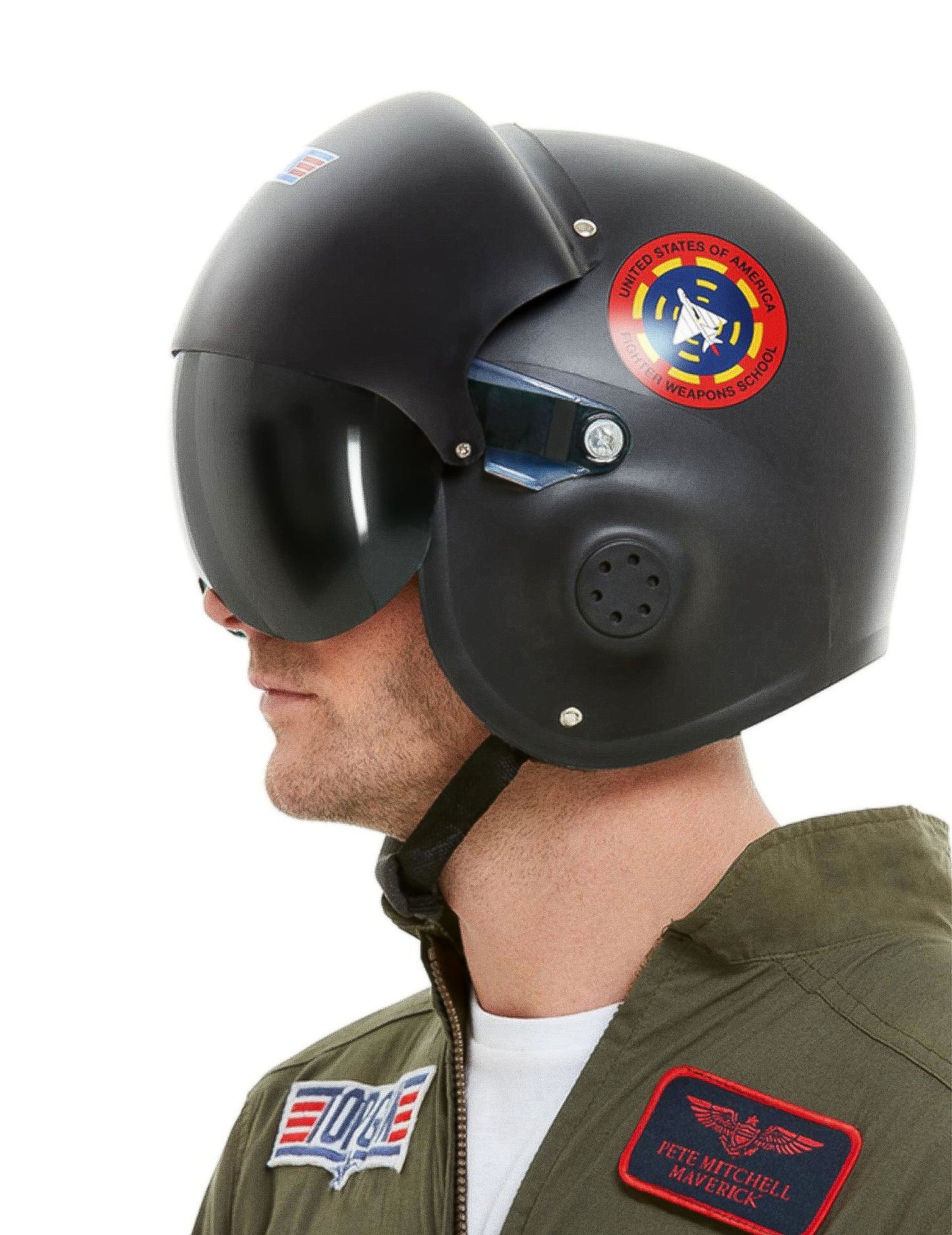 Casque Top Gun Deluxe noir adulte