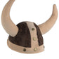 Casque viking souple marron adulte