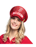 Casquette à strass supporter Belgique adulte