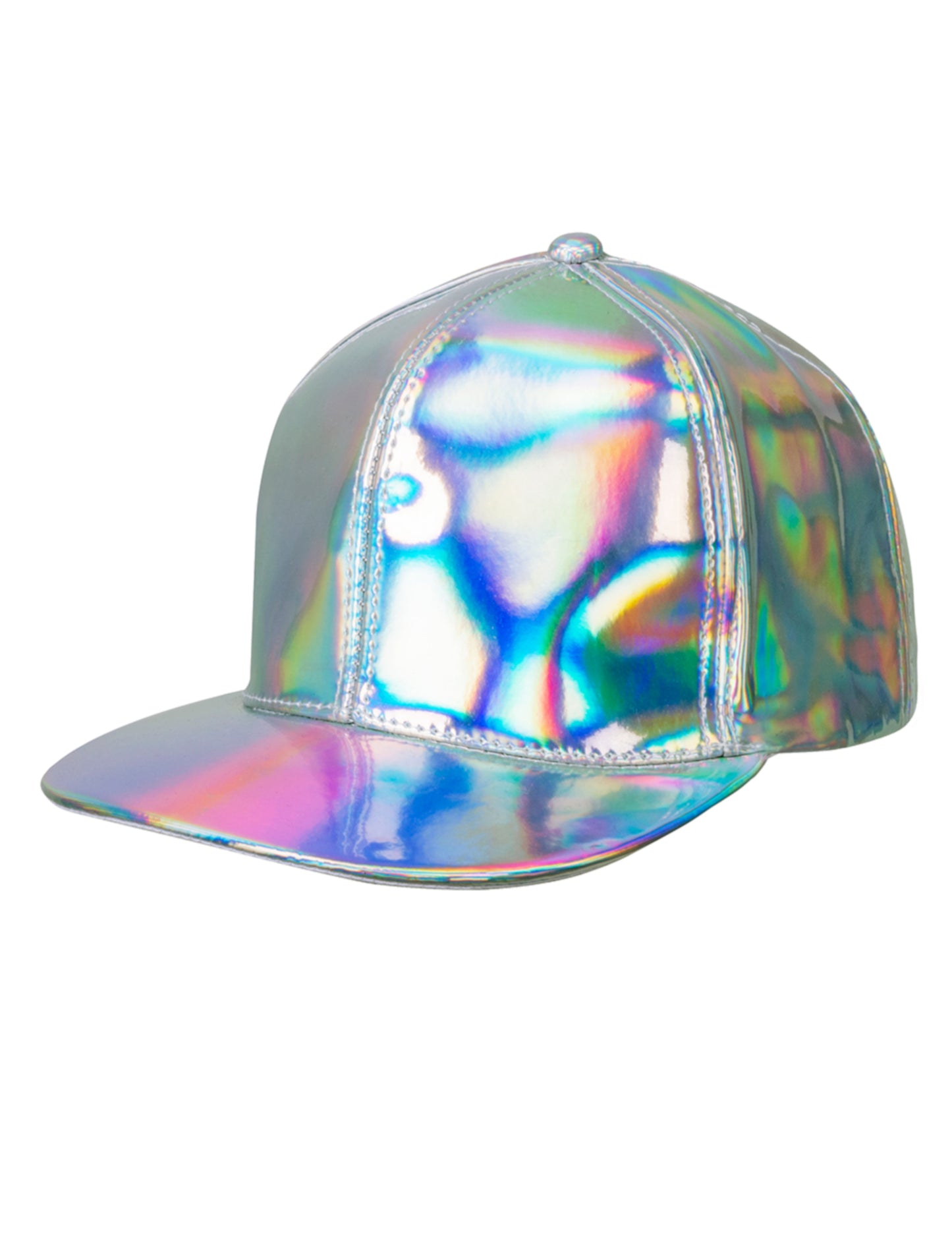 Casquette argentée iridescente adulte