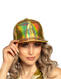 Casquette dorée iridescente adulte