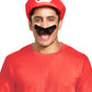 Casquette et Moustache Mario Adulte