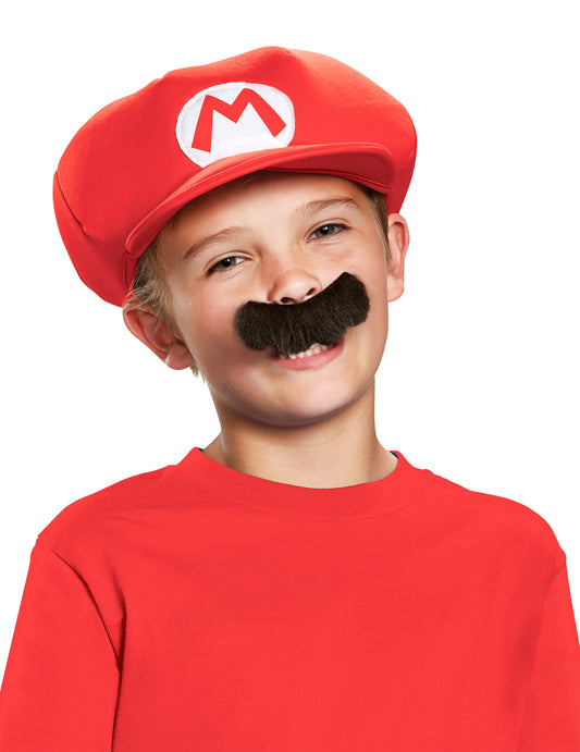 Casquette et Moustache Mario Enfant