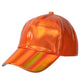 Casquette holographique orange adulte