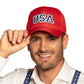 Casquette USA rouge adulte