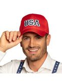 Casquette USA rouge adulte