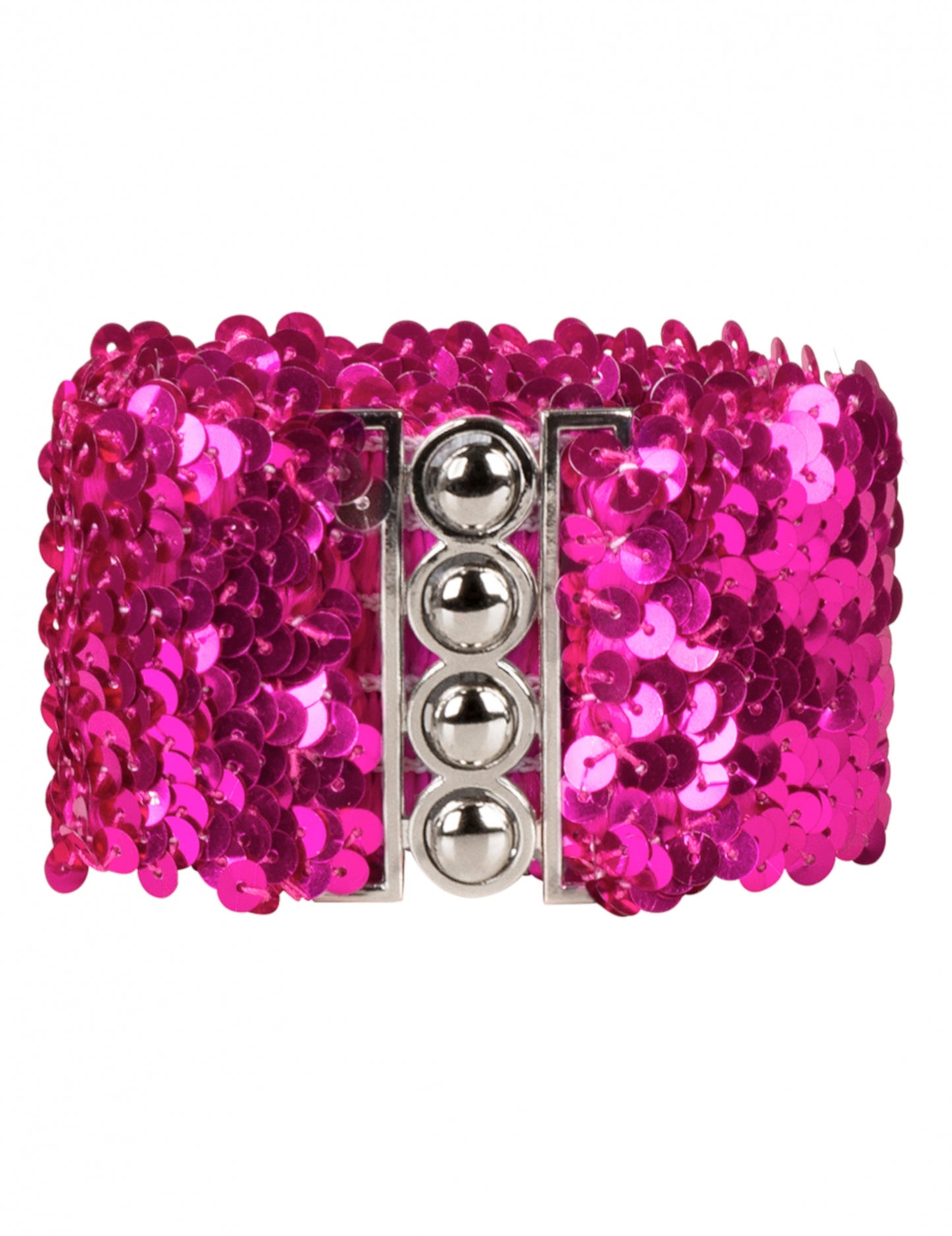 Ceinture à sequins fuschia adulte