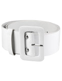 Ceinture large blanche adulte