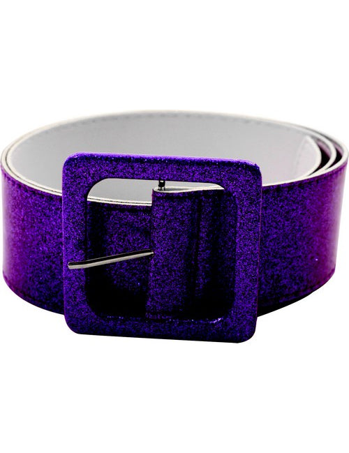 Ceinture brillante violette adulte