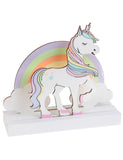 Centre de table en bois licorne 14 x 13 cm