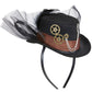 Chapeau avec voile noir adulte Steampunk